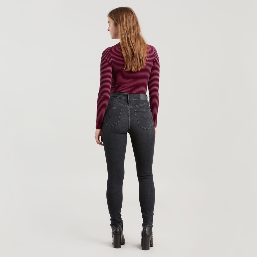 NWT LEVI’S 721 HIGH RISE SKINNY JEANS Style #188820177 Steady Rock - Black